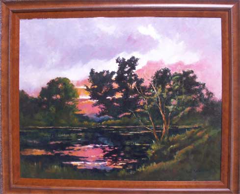 Photo of Lake Reflections Painting