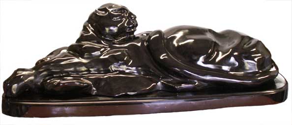 Photo of Ebony Panther Stone Sculpture