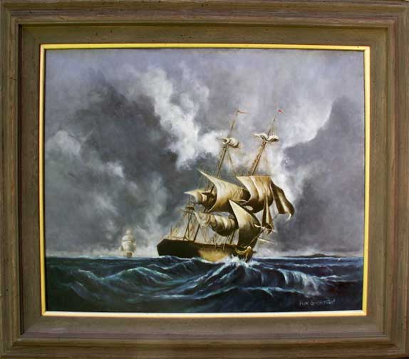Squall on Cape Horn Oil Painting Photo