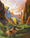 Shadow Canyon Oil Painting