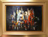 City in the Rain Oil Painting
