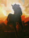 The Black Stallion Painting