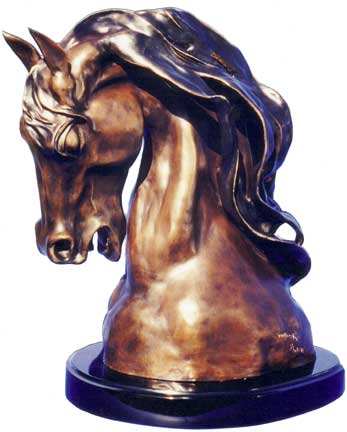 The Wind and the Mare Bronze Sculpture