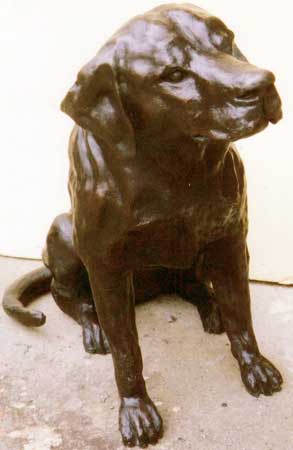 Photo of The Lab Bronze Sculpture