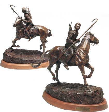 Photo of Spirit of the Coup bronze Indian sculpture