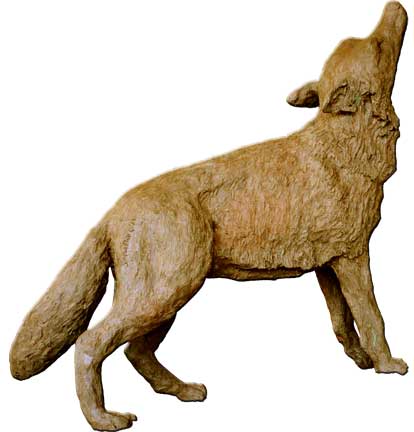 Coyote Bronze Sculpture
