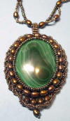 Malachite & Pearls Necklace